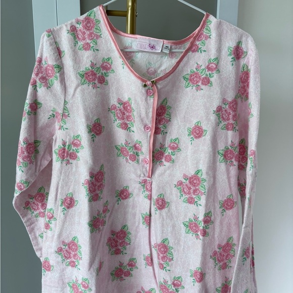 Vintage Floral Pink Nightgown - Picture 3 of 5